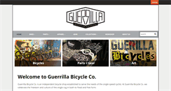 Desktop Screenshot of guerrillabikes.com